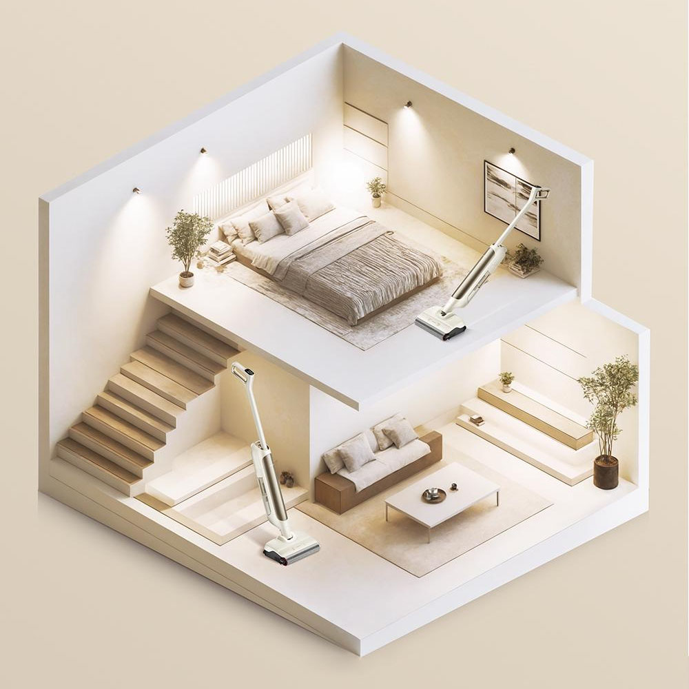 Máy Hút Bụi Lau Nhà Mova M10 làm sạch đến 300m²