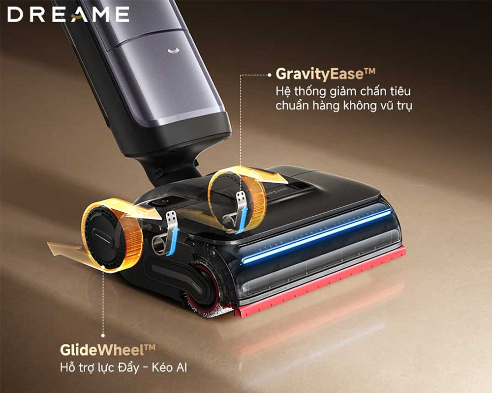 Dễ dàng di chuyển Máy Hút Bụi Lau Sàn Thông Minh Dreame H16 Pro Steam