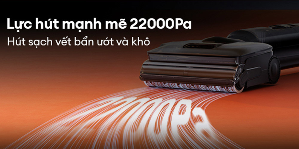 Máy Hút Bụi Lau Sàn Tineco Floor One S7 Steam có lực hút mạnh mẽ