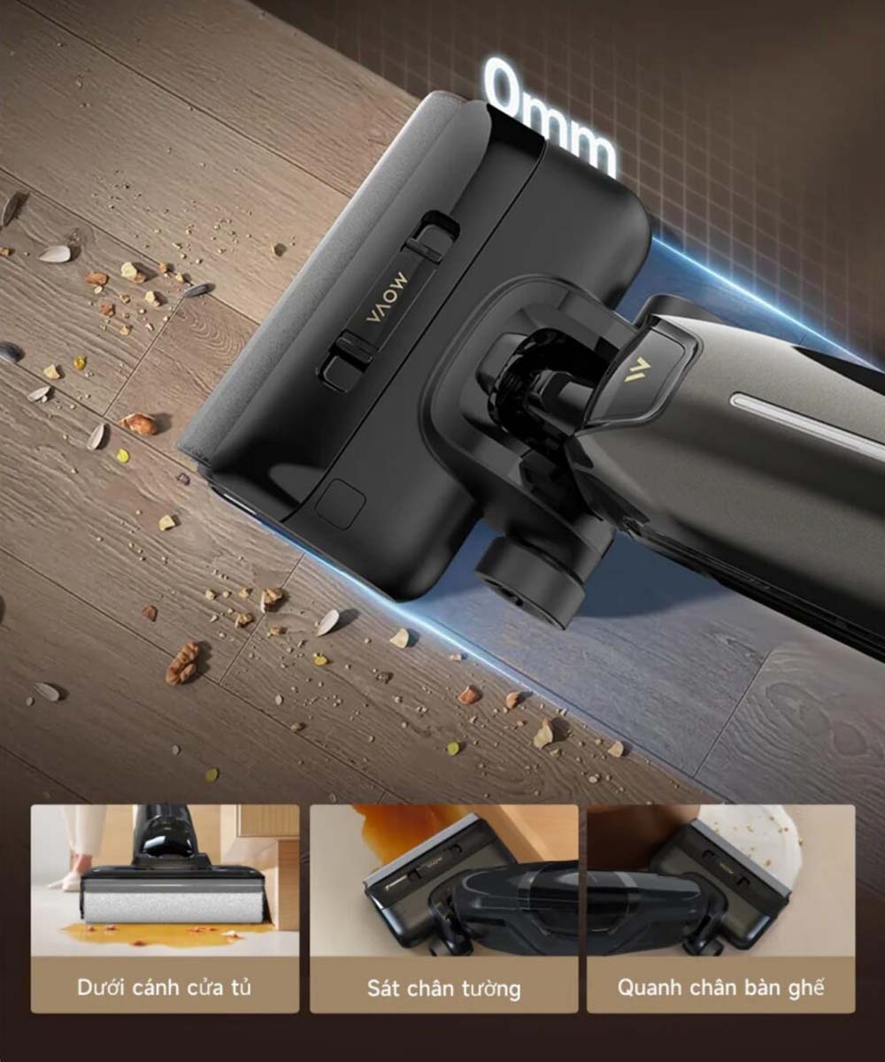 Máy Hút Bụi Mova K30 Pro dễ dàng len lỏi vào khu vực góc khuất