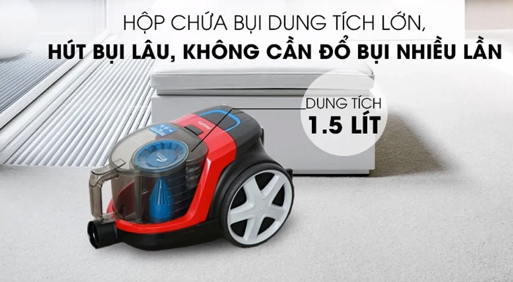 Máy Hút Bụi Philips FC9351/01 có hộp chứa bụi dung tích lớn