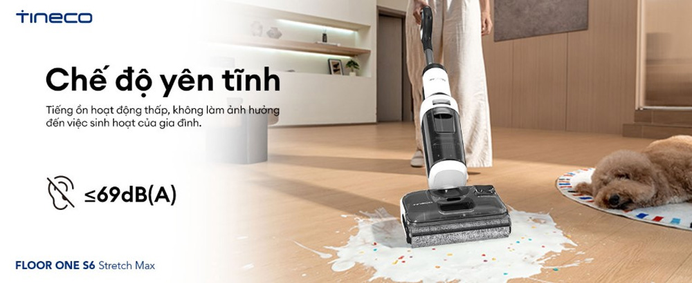Máy Hút Bụi Tineco Floor One S6 Stretch Max có 4 chế độ làm sạch