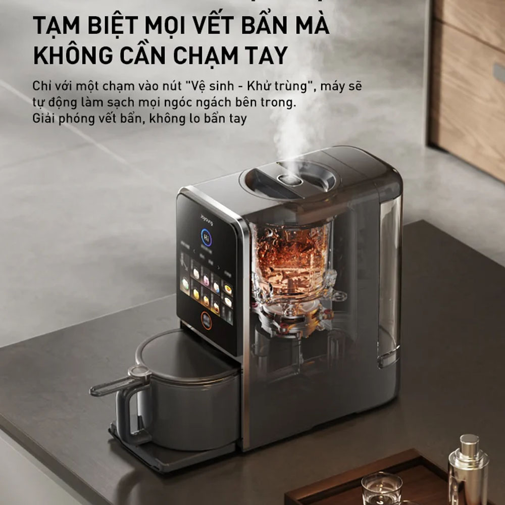 Joyoung JSCB-K7 Pro tự kích hoạt tính năng làm sạch sau khi nấu