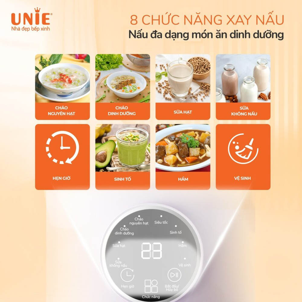 8 chức năng hỗ trợ chế biến đa dạng món ăn