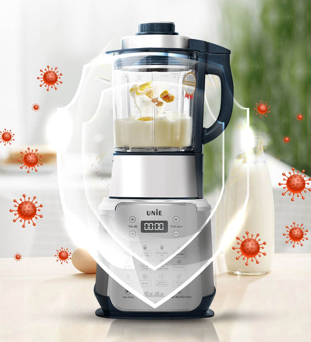Máy Làm Sữa Hạt Unie V9S Pro 1.75 Lít tích hợp đa dạng tiện ích hỗ trợ