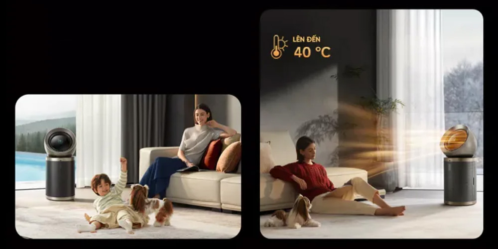 Máy Lọc Không Khí Dreame PM20 Pro tích hợp chức năng sưởi