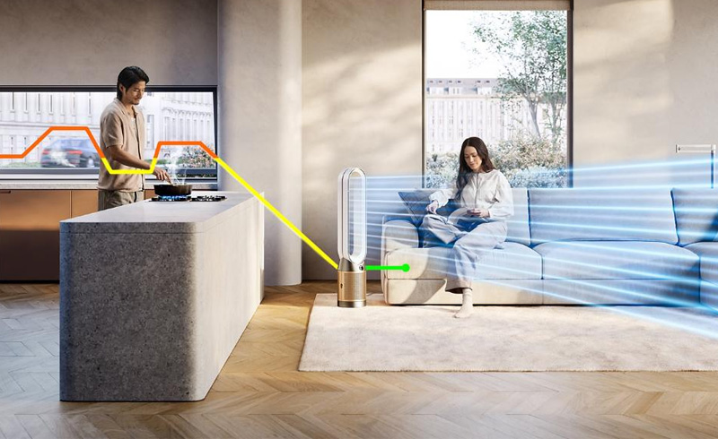 Máy lọc không khí Dyson mang lại không khí trong lành