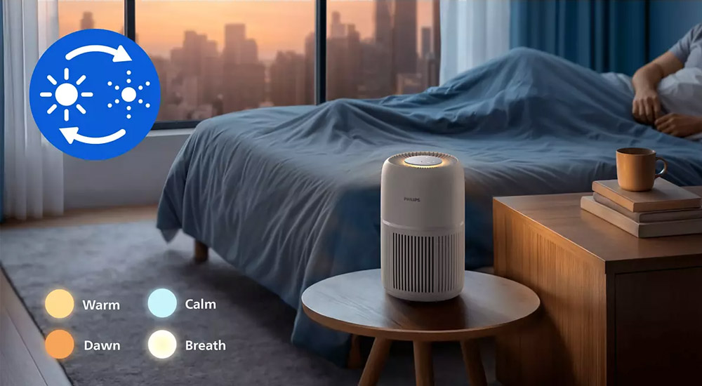 Máy Lọc Không Khí Philips AC0720/10 hạn chế gây ảnh hưởng đến giấc ngủ