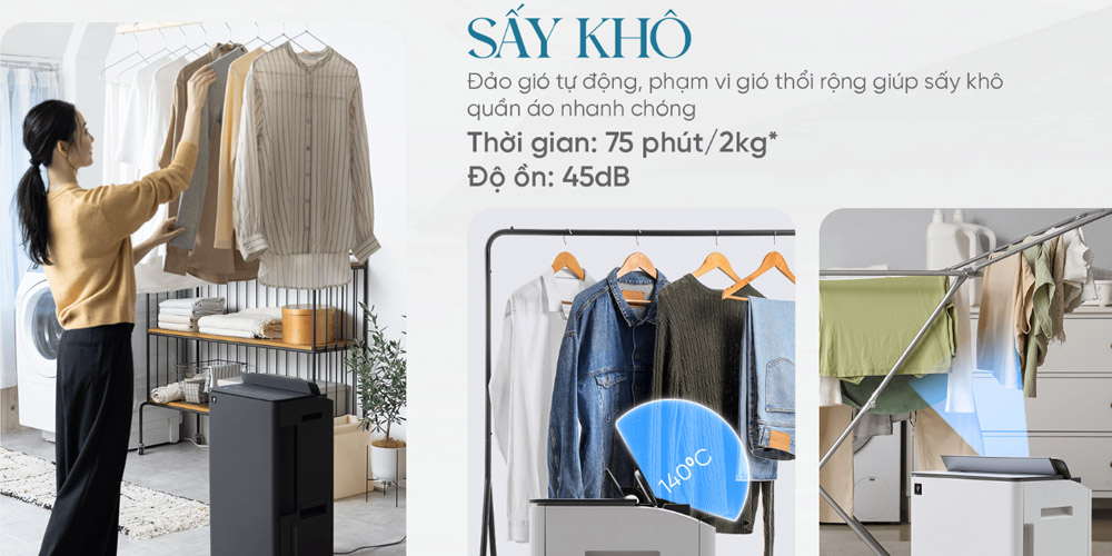 Máy Lọc Không Khí Sharp DW-T30FV-H là thiết bị đa năng