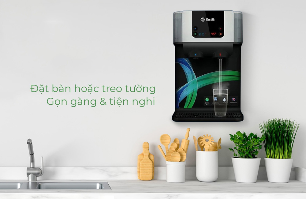 Linh hoạt lắp đặt Máy Lọc Nước A. O. Smith ECO-AOC75PUR