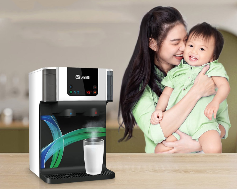 Máy Lọc Nước A. O. Smith ECO-AOC75PUR ngăn ngừa tai nạn bỏng cho trẻ