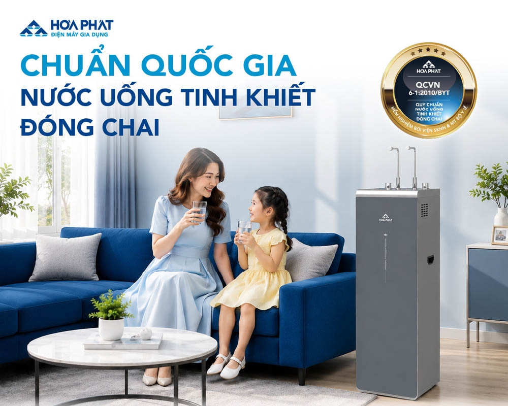 Máy Lọc Nước Hòa Phát HPA886 đảm bảo an toàn khi uống