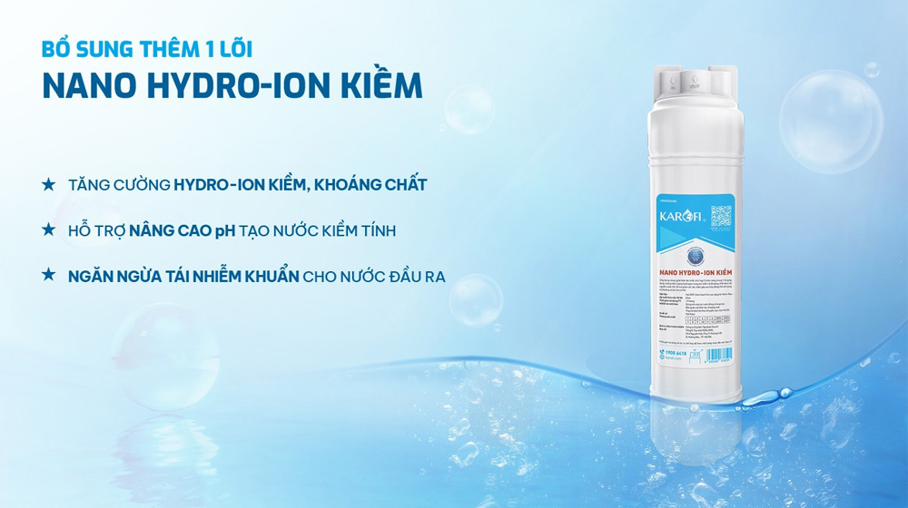 Lõi Nano Hydro-ion kiềm của Máy Lọc Nước Karofi KAQ-C28 Aiotec