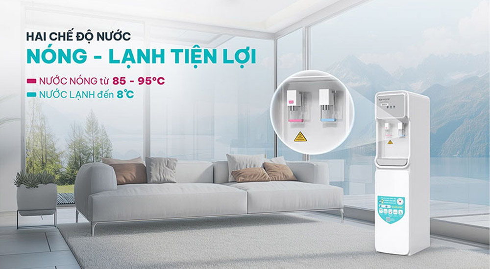 Máy Lọc Nước KoriHome WPK-966 linh hoạt với 2 chế độ nước