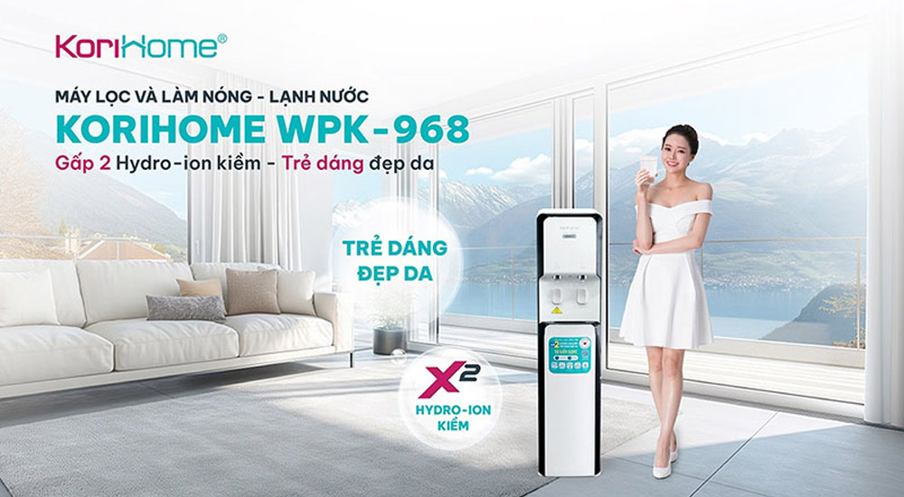 Máy Lọc Nước KoriHome WPK-968 có đường nét tinh tế