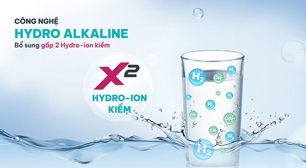 Máy Lọc Nước KoriHome WPK-968 tích hợp 2 lõi Hydrogen Alkaline