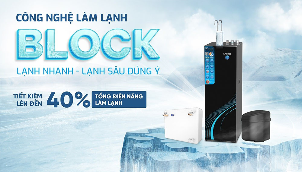 Máy Lọc Nước Nóng Lạnh Karofi KAD-C66 làm lạnh sâu