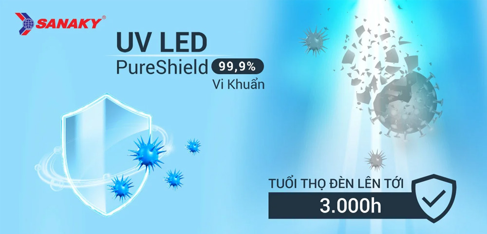 Máy Lọc Nước Sanaky 12 Lõi SNK-TV3IK018 diệt khuẩn tối ưu