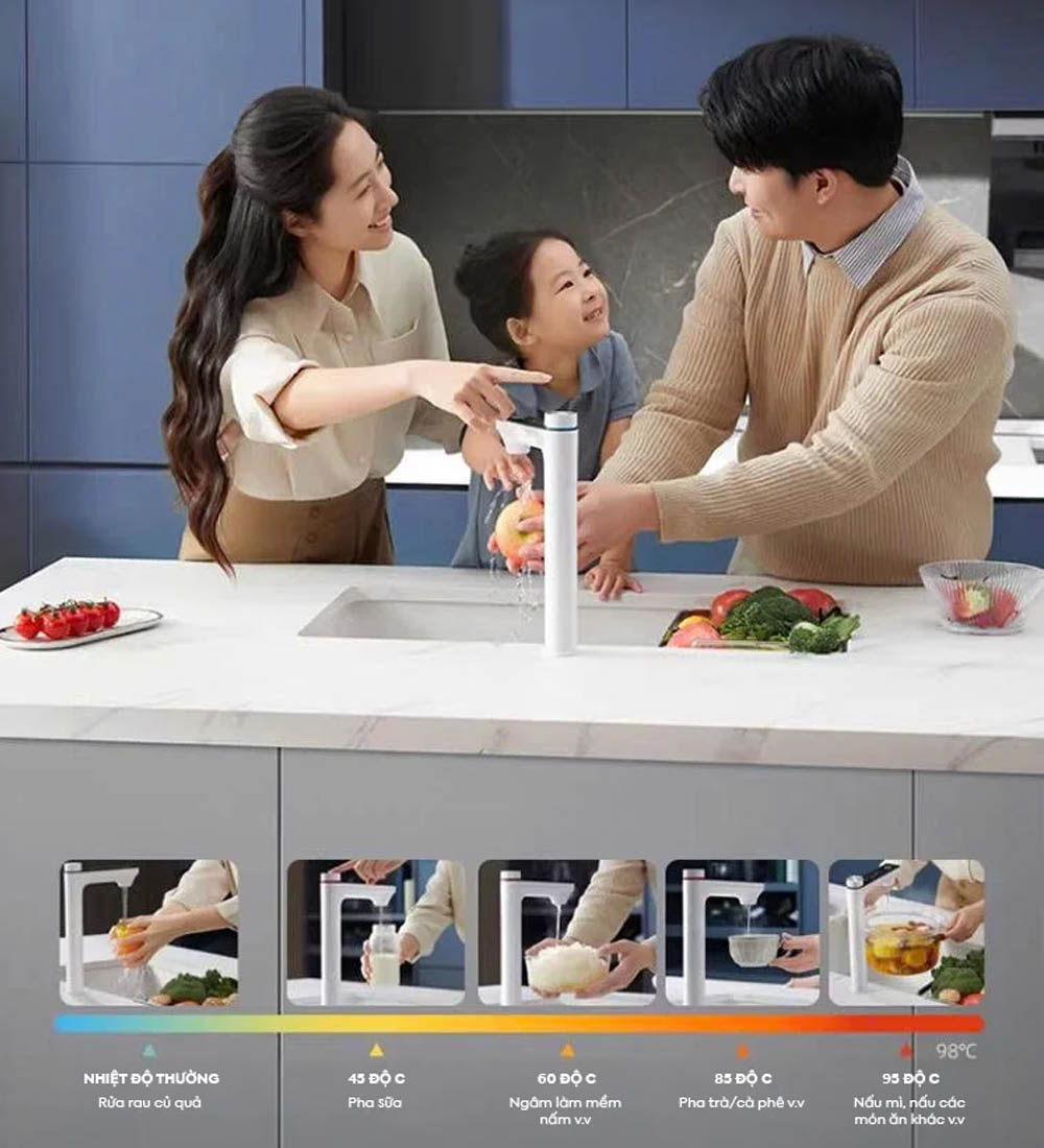Máy Lọc Nước Truliva UR61096 cung cấp nước đa dạng cho người dùng