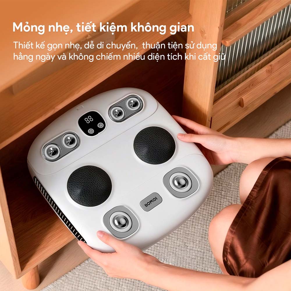 Máy Massage Chân Bomidi FM6 có kiểu dáng gọn gàng
