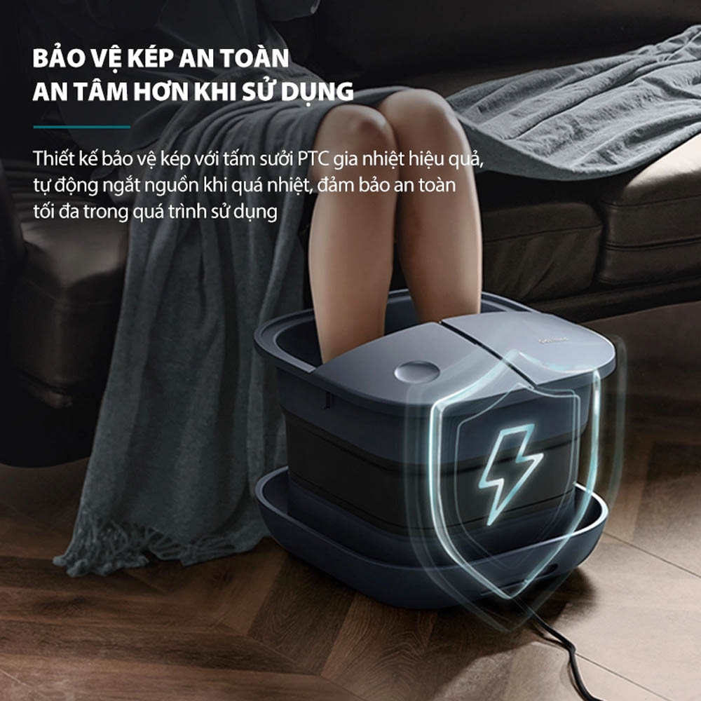 Máy Massage Chân Philips PPM6504 tích hợp tính năng an toàn
