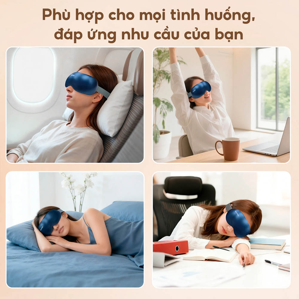 Máy Massage Mắt Bomidi EM01 sở hữu pin dung lượng 2400mAh