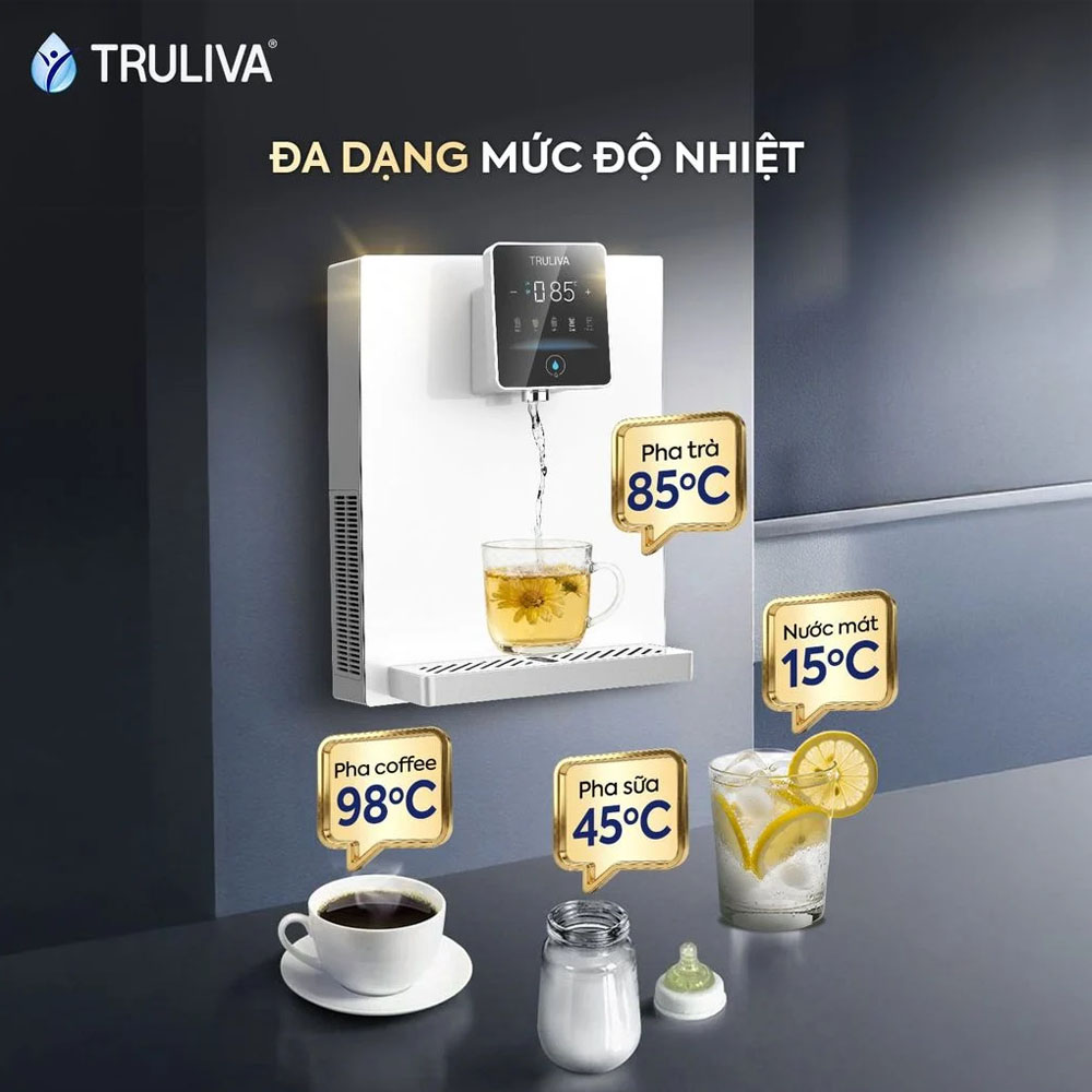 5 mức nhiệt độ của Máy Nóng Lạnh Treo Tường Truliva W6412