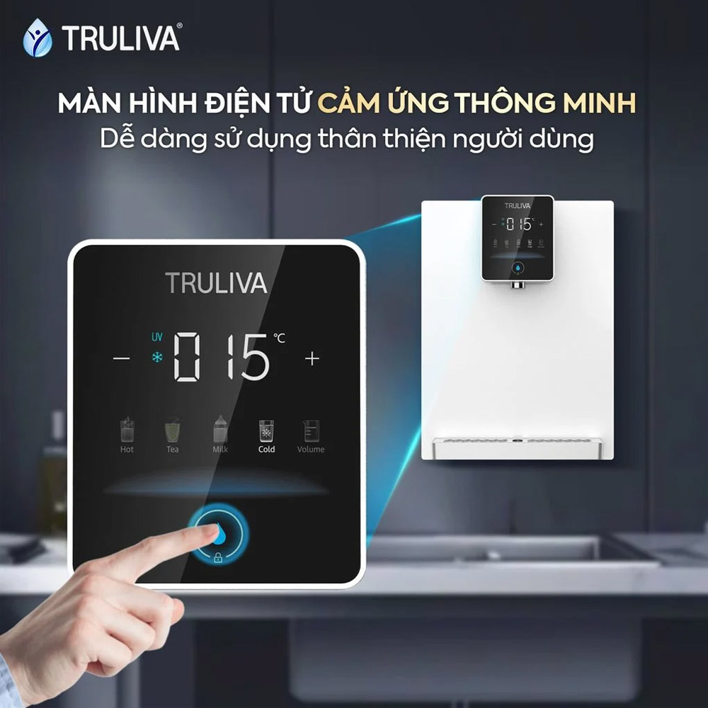 Điều khiển cảm ứng thông minh của Máy Nóng Lạnh Treo Tường Truliva W6412