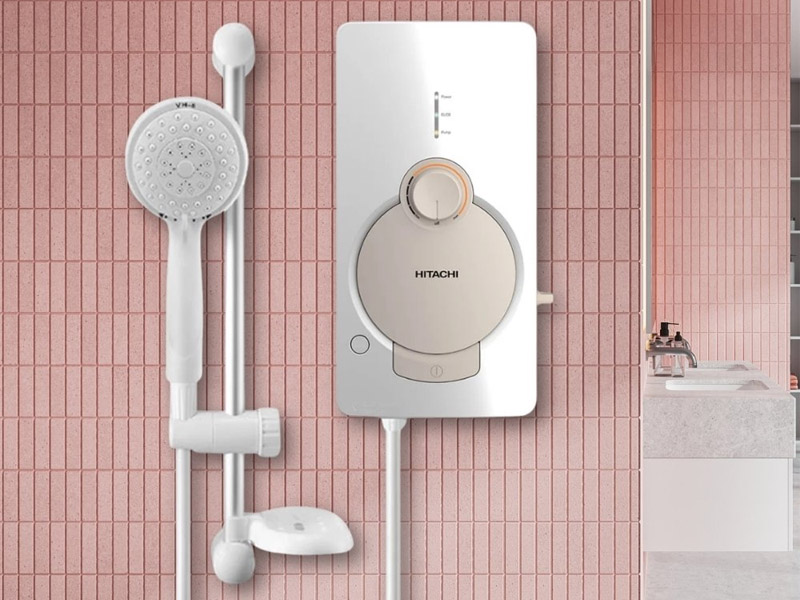Máy nước nóng Hitachi tô điểm không gian phòng tắm