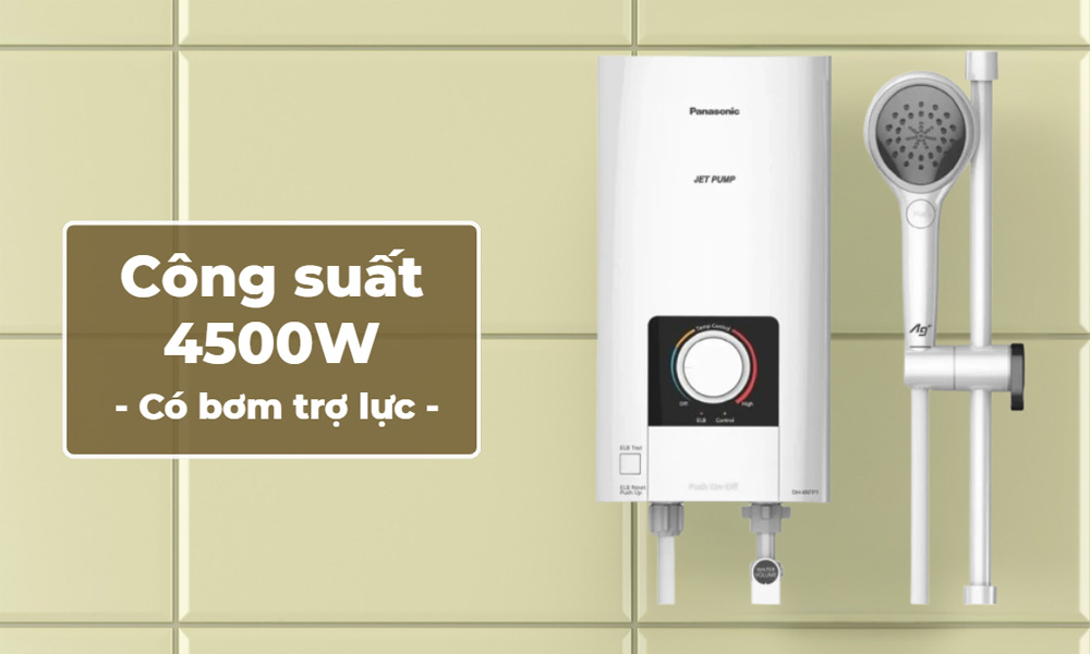 Máy Nước Nóng Panasonic DH-4NTP1VM có công suất mạnh mẽ
