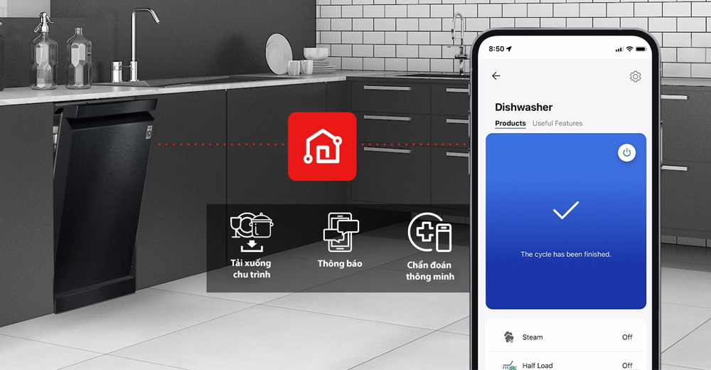 Điều khiển từ xa Máy Rửa Chén Độc Lập LG LDN14BLA5