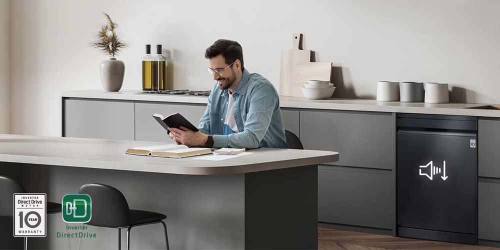 Máy Rửa Chén Độc Lập LG LDN14BLA5 vận hành êm ái