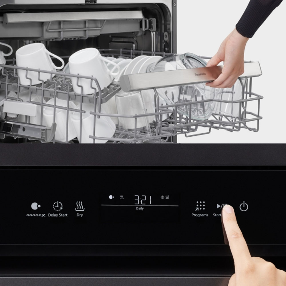 Dễ dàng thao tác Máy Rửa Chén Độc Lập Panasonic NP-FMK16XEVN