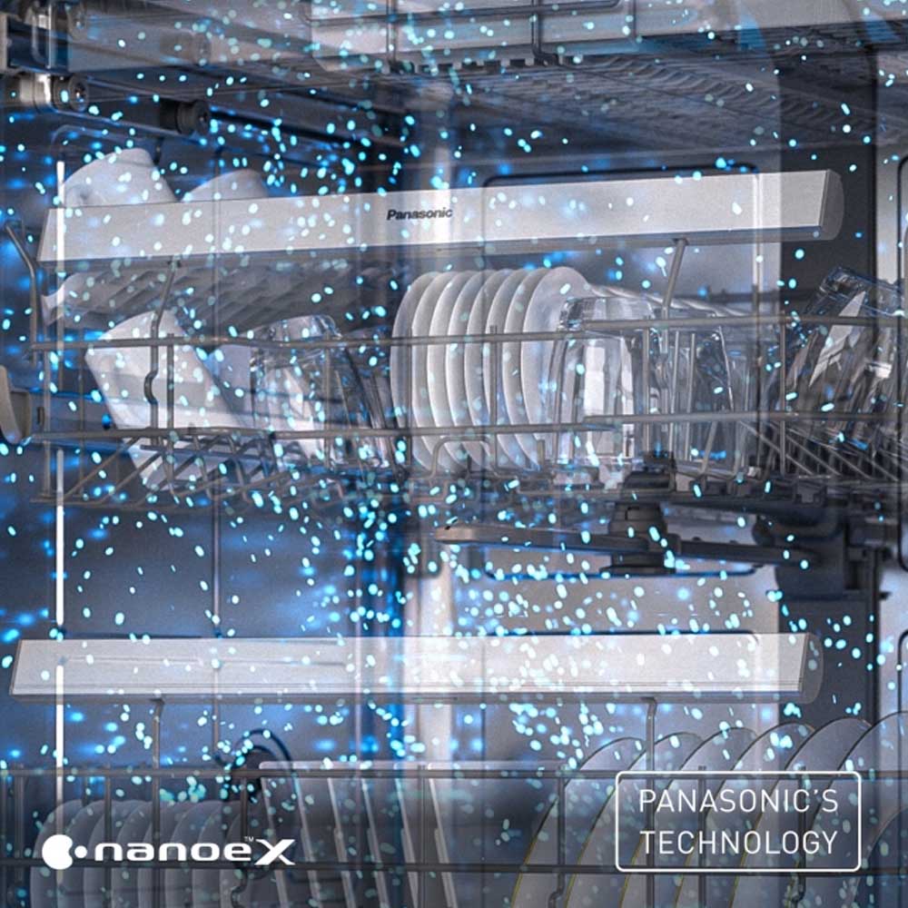 Công nghệ Nanoe™ X trên Máy Rửa Chén Panasonic NP-FMK16XEVN