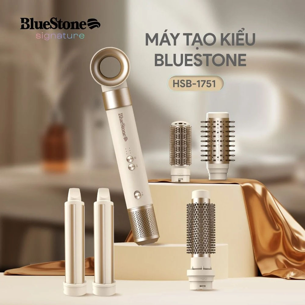 Máy Sấy Tóc Tạo Kiểu BlueStone HSB-1751 1500W có tay cầm cách nhiệt