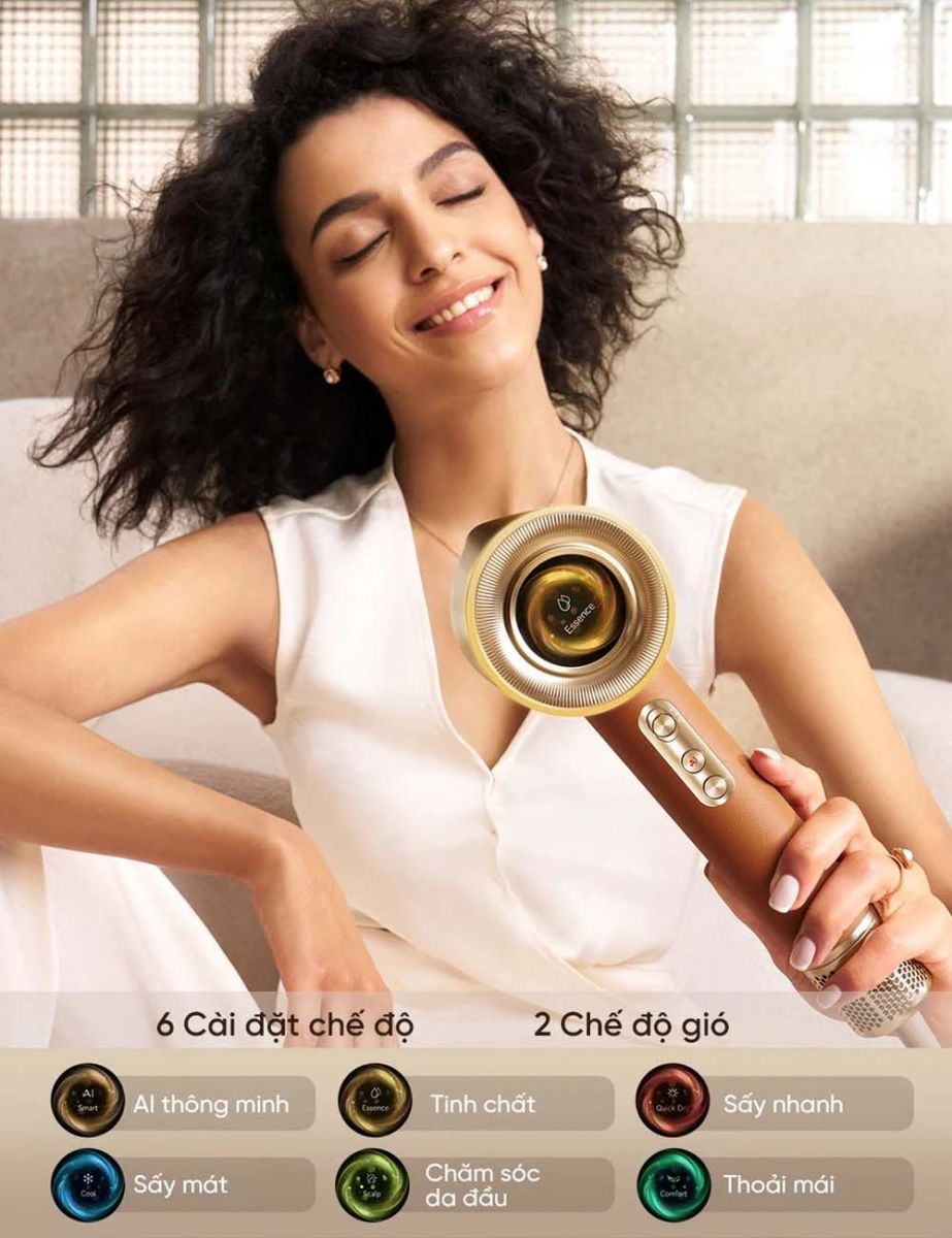 6 chế độ chăm sóc của Máy Sấy Tóc Dreame Hair MiraclePro AHX30