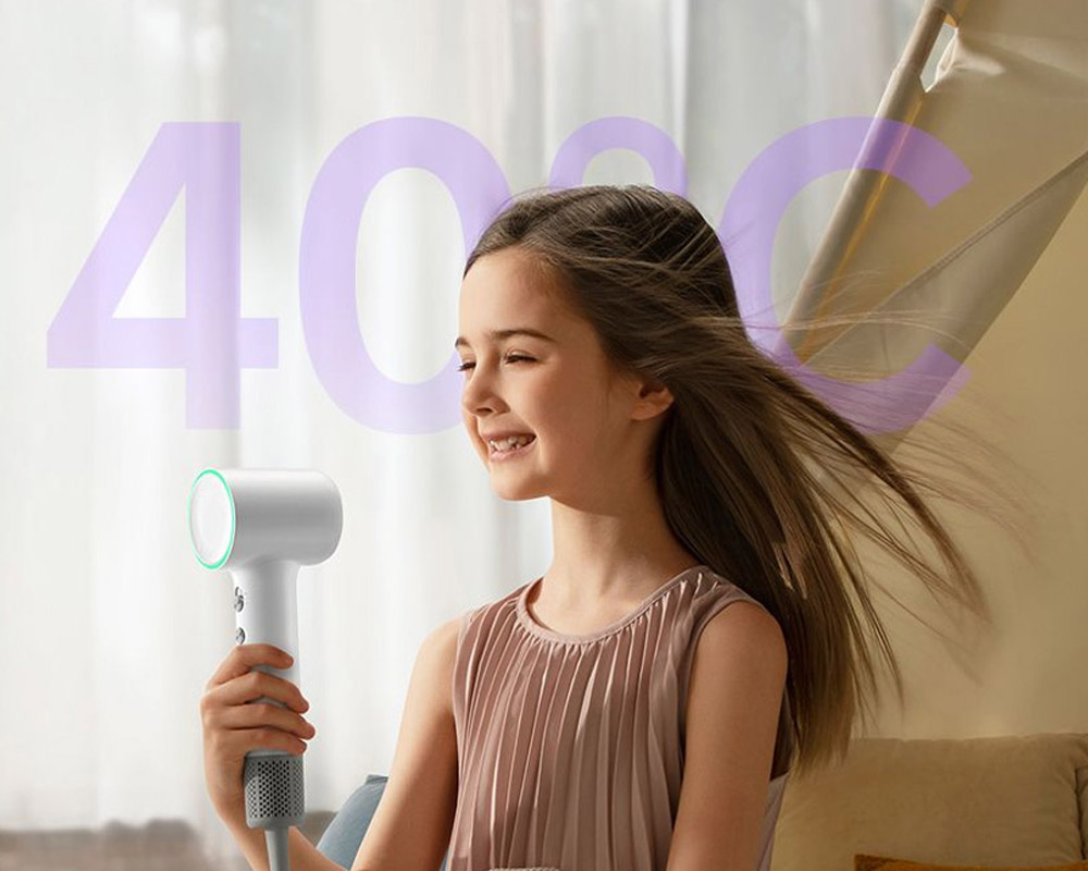Chế độ trẻ em 40°C dịu nhẹ an toàn cho tóc trẻ em và da đầu nhạy cảm