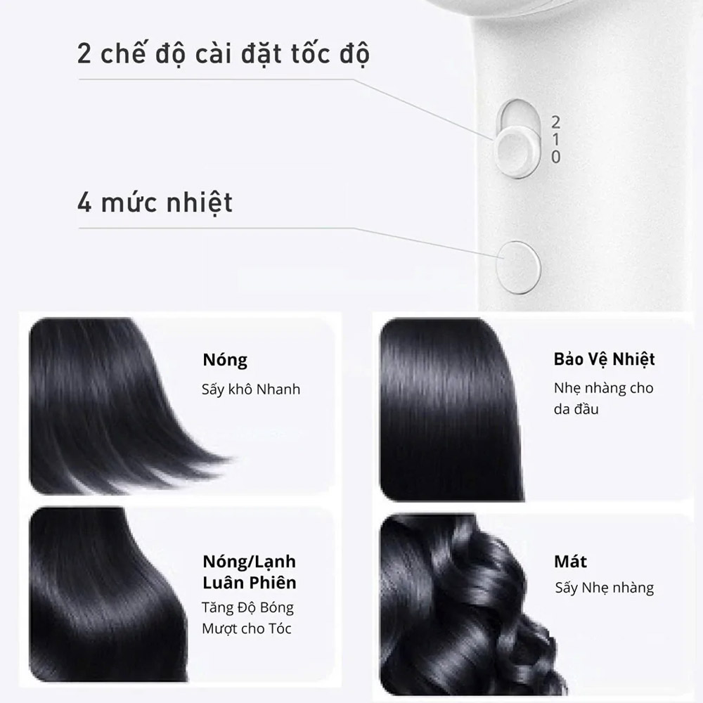 Panasonic EH-NE8M-W442 tích hợp 2 chế độ sấy kết hợp 4 mức độ nhiệt