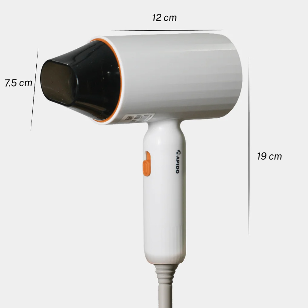 Rapido RHD-1400W đi kèm đầu sấy hỗ trợ tập trung luồng gió