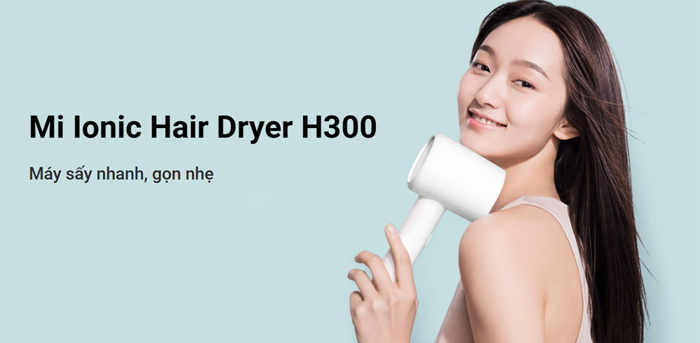 Xiaomi Ionic Hair Dryer H300 EU có kiểu dáng hiện đại 