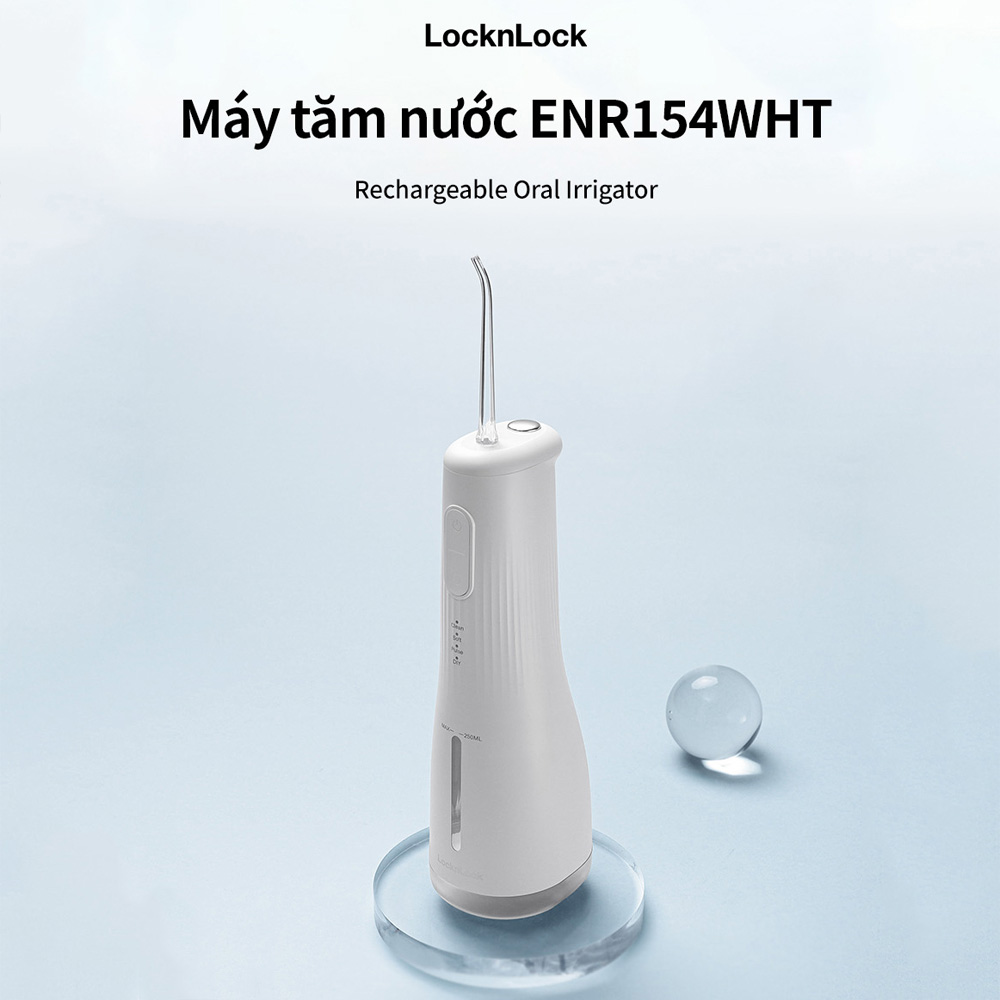 Máy Tăm Nước LocknLock 8W ENR154WHT đạt chuẩn IPX7