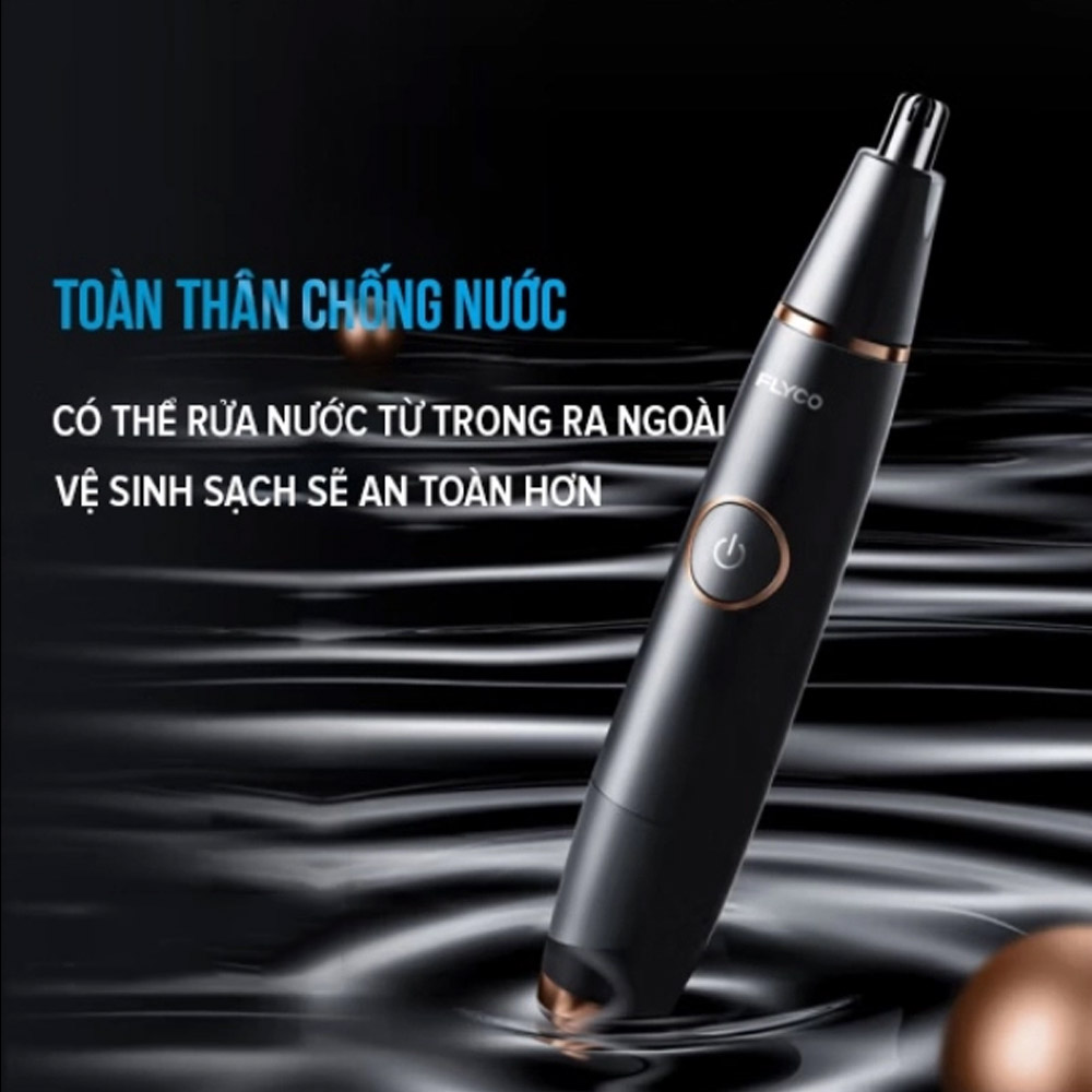 Máy Tỉa Lông Mũi Flyco FS5600 Màu Đen dễ dàng rửa sạch
