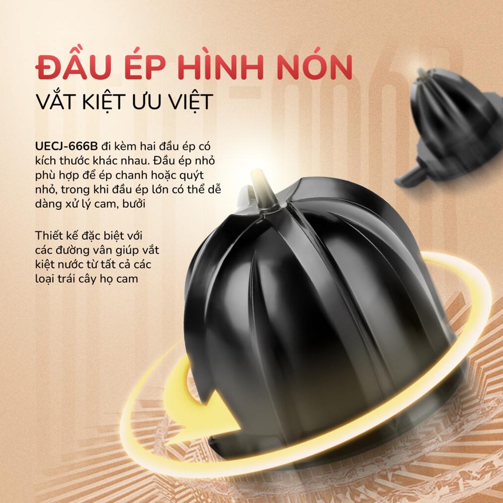 Hai đầu ép hình nón với kích thước khác nhau