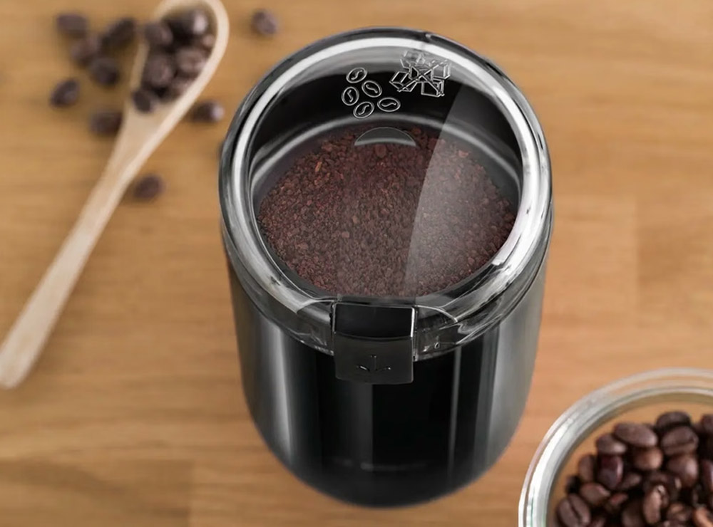 Ngăn chứa 75g hạt cà phê đủ dùng cho khoảng 10 tách cà phê