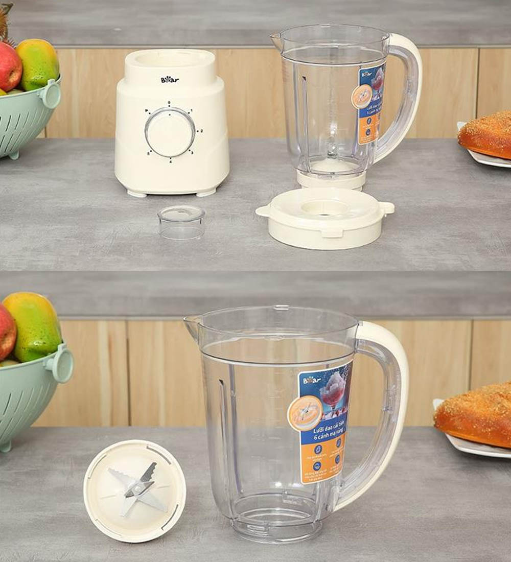 Dung tích cối lớn 1.5 lít phù hợp cho nhu cầu sử dụng của cả gia đình
