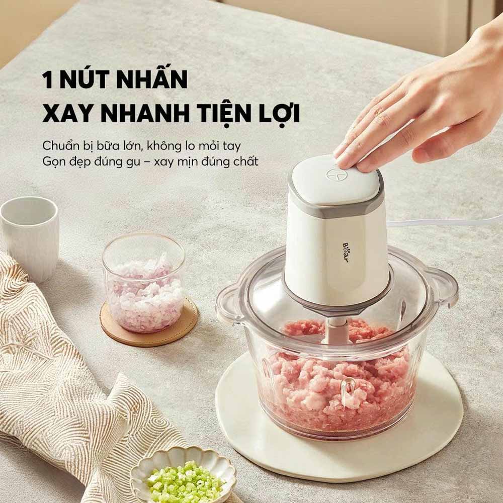 Điều khiển nút nhấn với 2 tốc độ xay và 1 chức năng nhồi