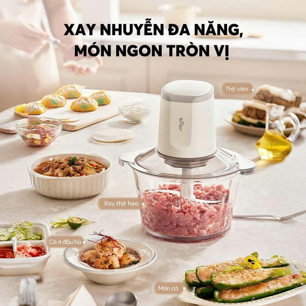 Công suất 300W, lưỡi dao kép inox 420 dễ dàng xay nguyên liệu