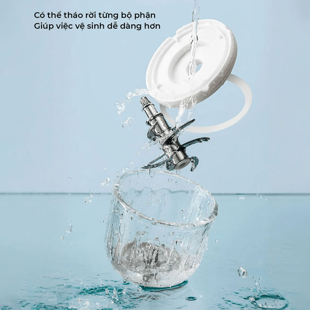 Máy Xay Thịt Magic Eco AC-13 có thể tháo rời từng bộ phận khi vệ sinh 