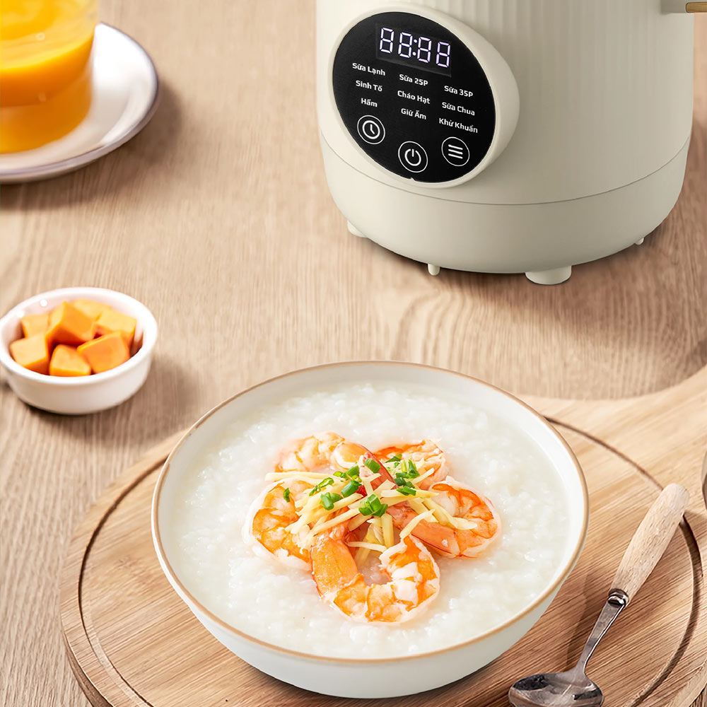 Nấu cháo nhanh gọn máy xay nấu đa năng OLIVO CB1200