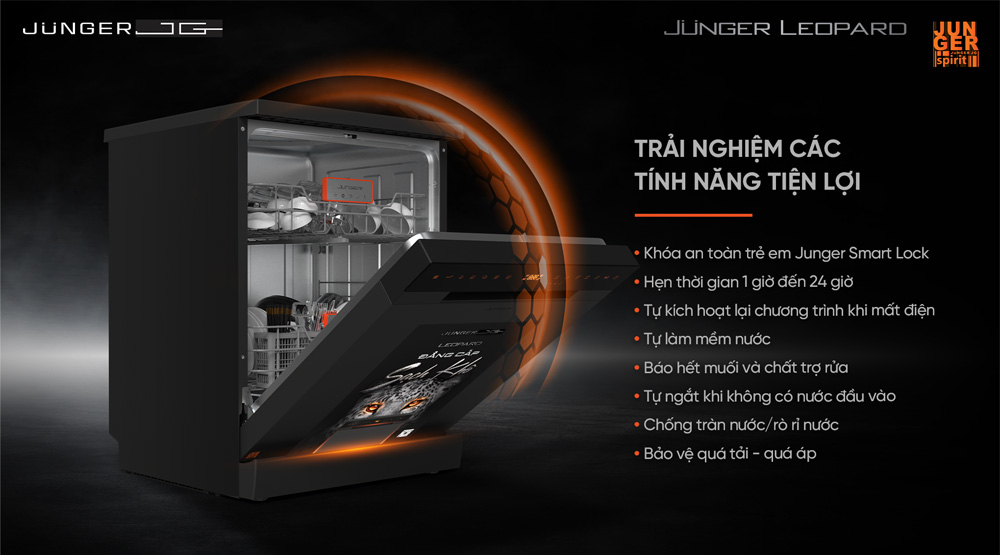 Nhiều tính năng an toàn, đảm bảo bảo vệ cả người dùng lẫn thiết bị trong suốt quá trình vận hành